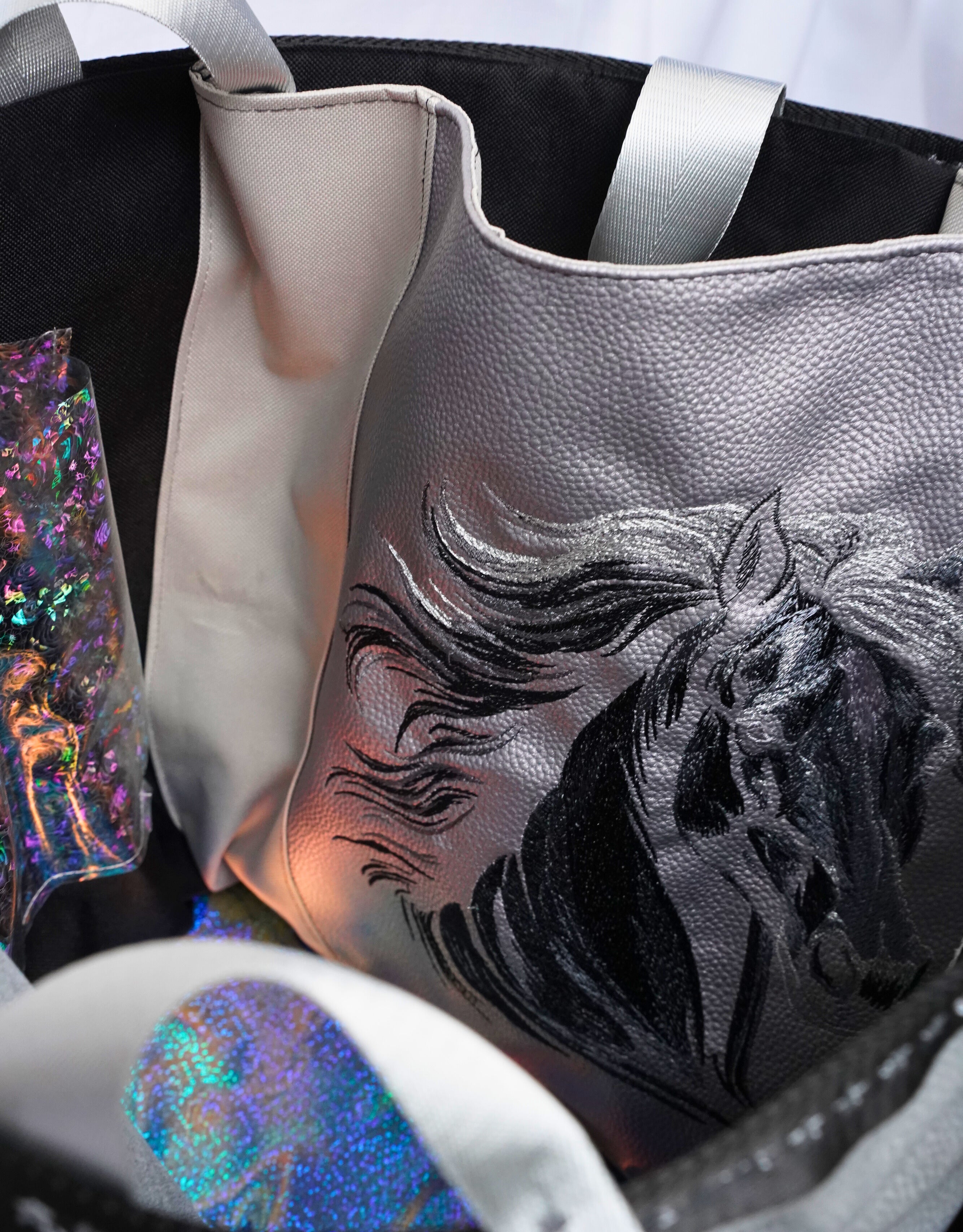 XXL Putztasche "Black Silver Edition"